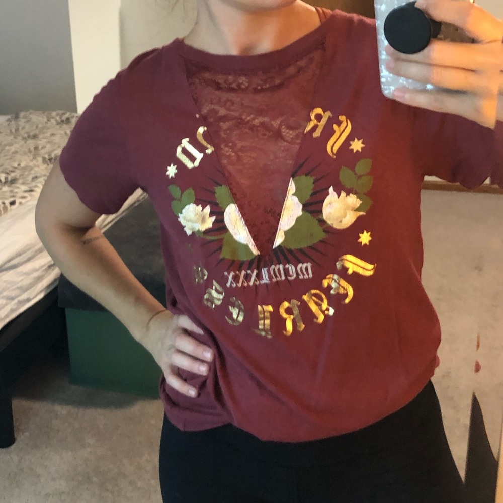 Express Casual Lace Tee